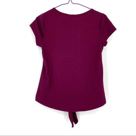 2/$25 Jenna & Jessie Girl's Tie Front Unicorn Tee, 12 - Picture 4 of 13